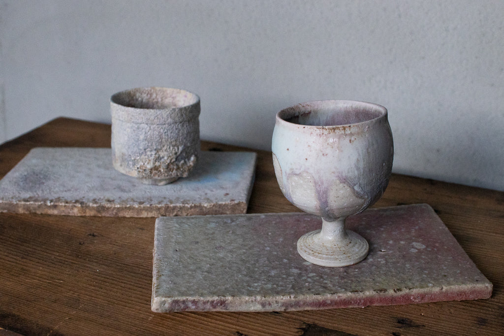 高橋燎 / 板皿 小 各種 薪窯(トレインキルン) '24個展出展作品