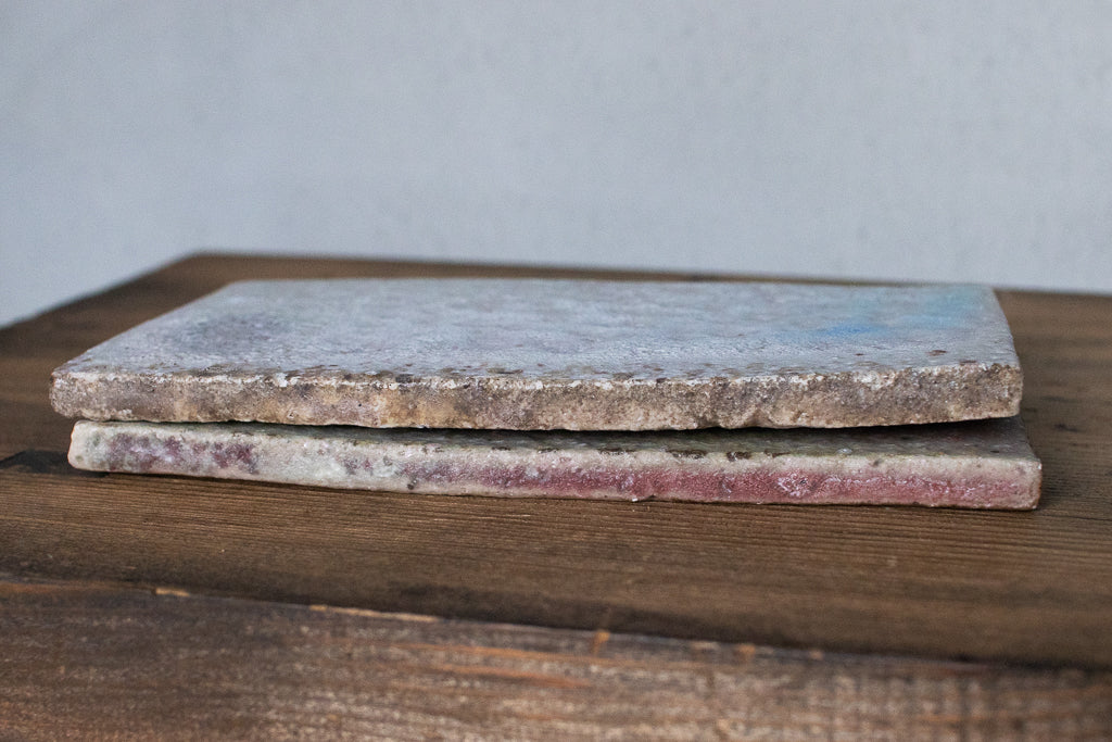 高橋燎 / 板皿 小 各種 薪窯(トレインキルン) '24個展出展作品