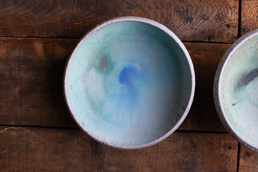 高橋燎 / 浅鉢 各種 薪窯(トレインキルン) '24個展出展作品