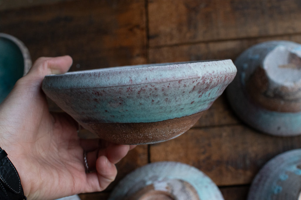 高橋燎 / 浅鉢 各種 薪窯(トレインキルン) '24個展出展作品