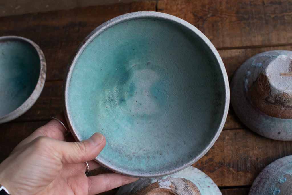 高橋燎 / 浅鉢 各種 薪窯(トレインキルン) '24個展出展作品