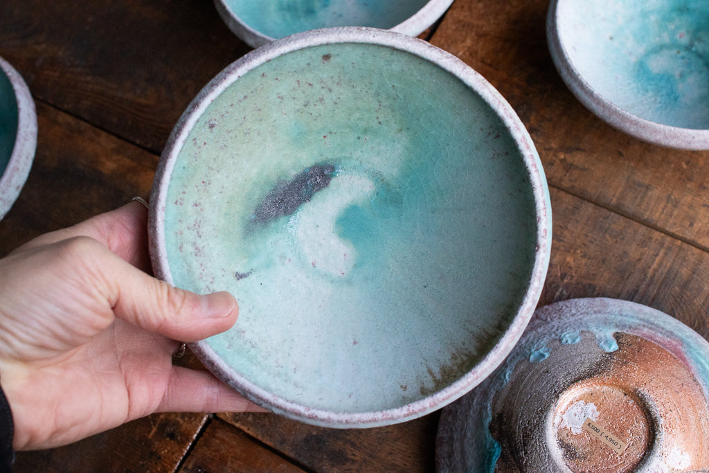 高橋燎 / 浅鉢 各種 薪窯(トレインキルン) '24個展出展作品