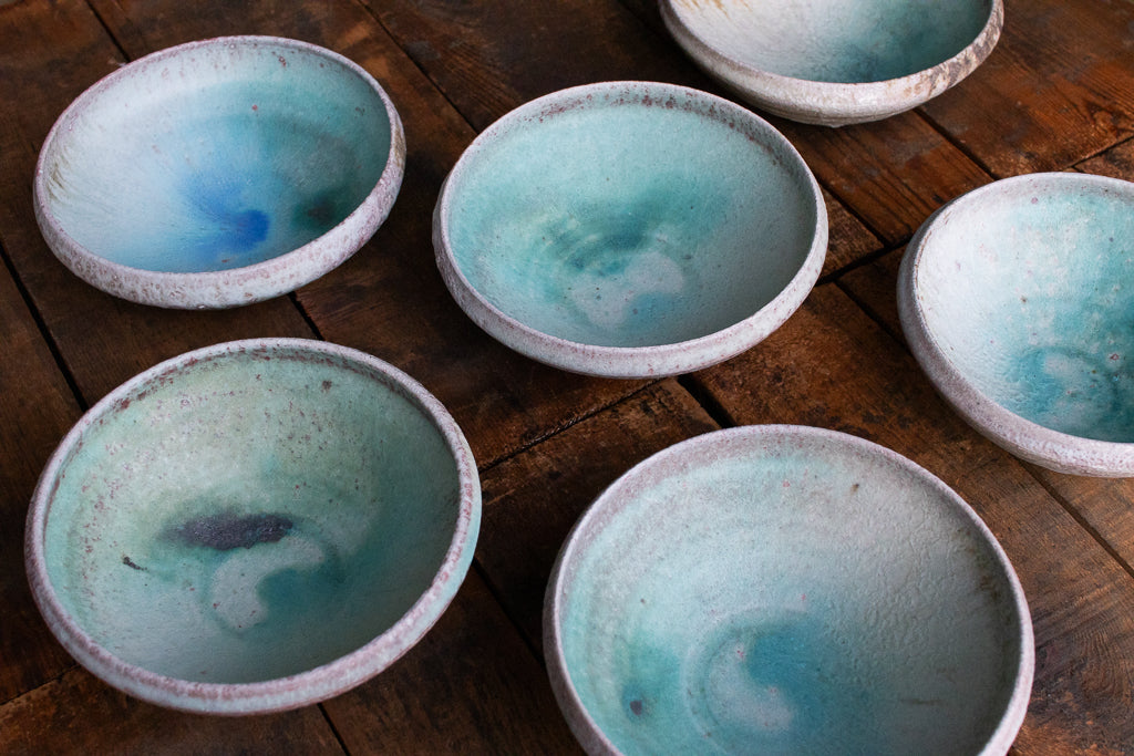 高橋燎 / 浅鉢 各種 薪窯(トレインキルン) '24個展出展作品