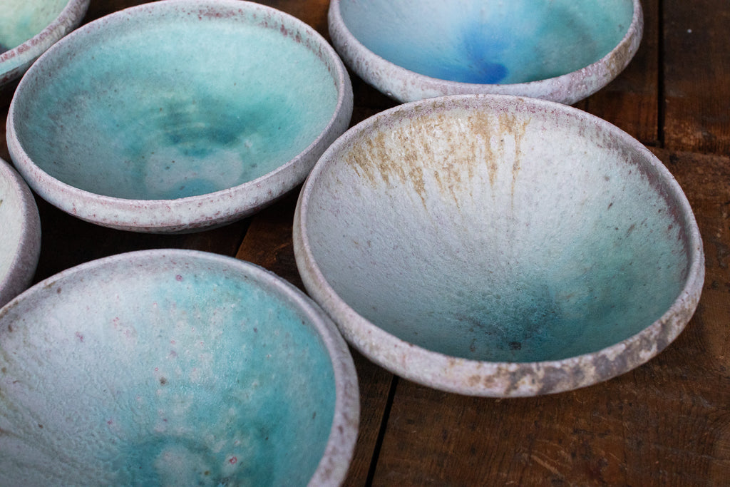 高橋燎 / 浅鉢 各種 薪窯(トレインキルン) '24個展出展作品