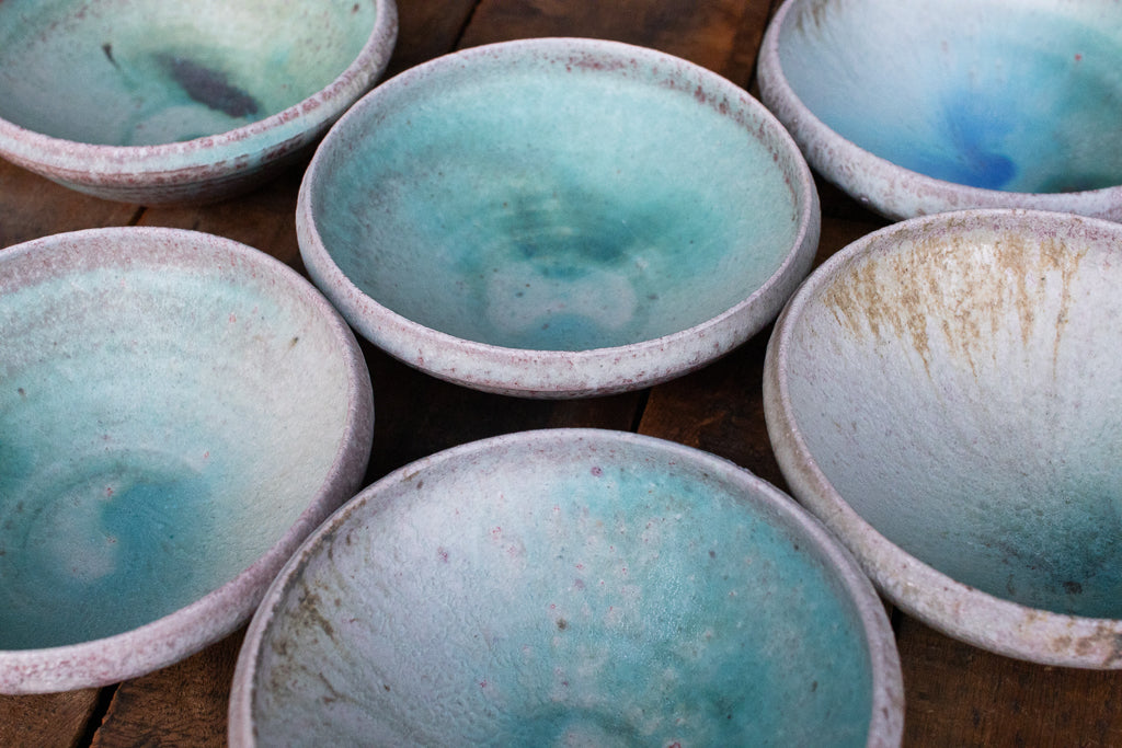 高橋燎 / 浅鉢 各種 薪窯(トレインキルン) '24個展出展作品