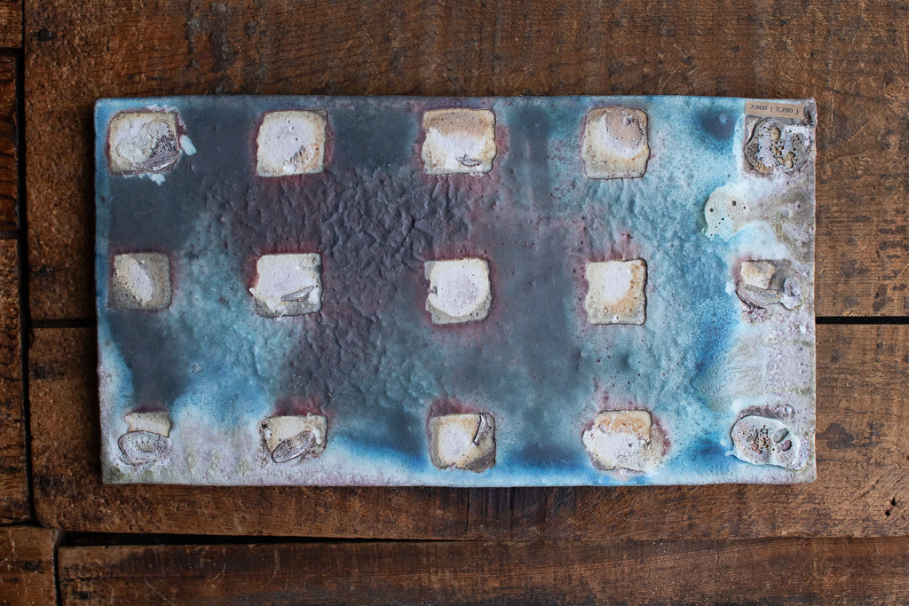 高橋燎 / 板皿 大 薪窯(トレインキルン)'24個展出展作品