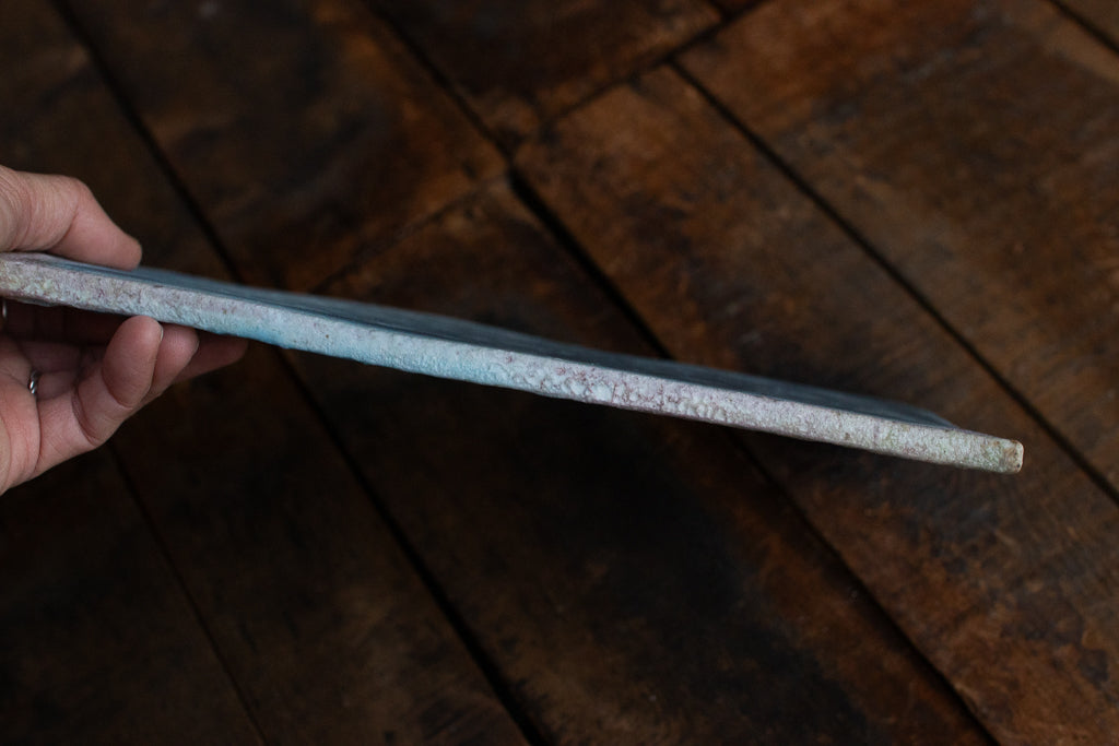 高橋燎 / 板皿 大 薪窯(トレインキルン)'24個展出展作品