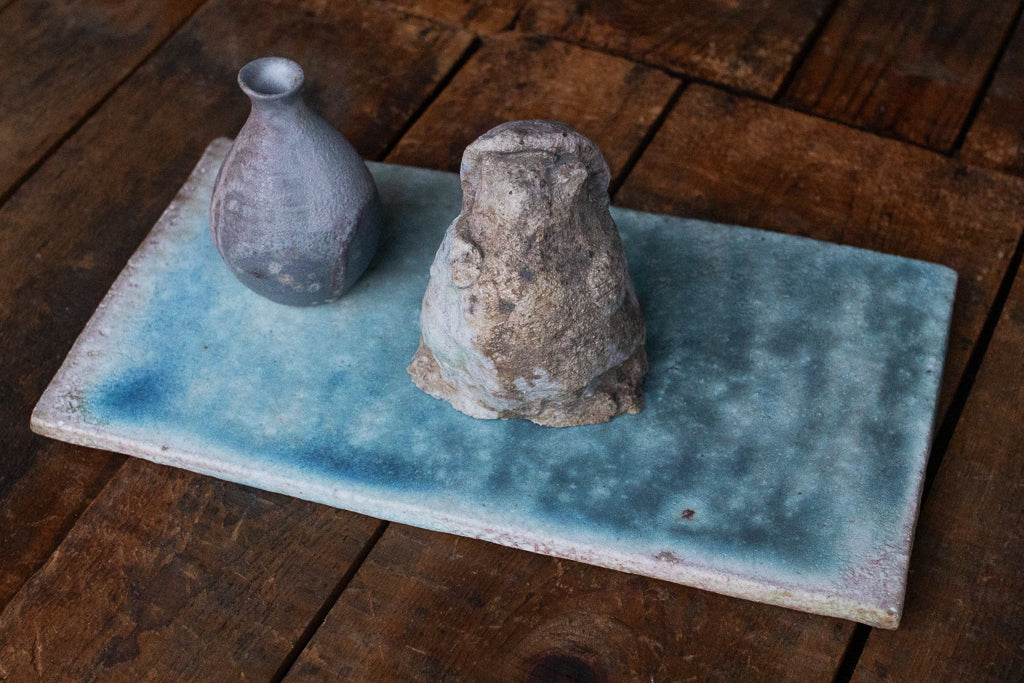 高橋燎 / 板皿 大 薪窯(トレインキルン)'24個展出展作品