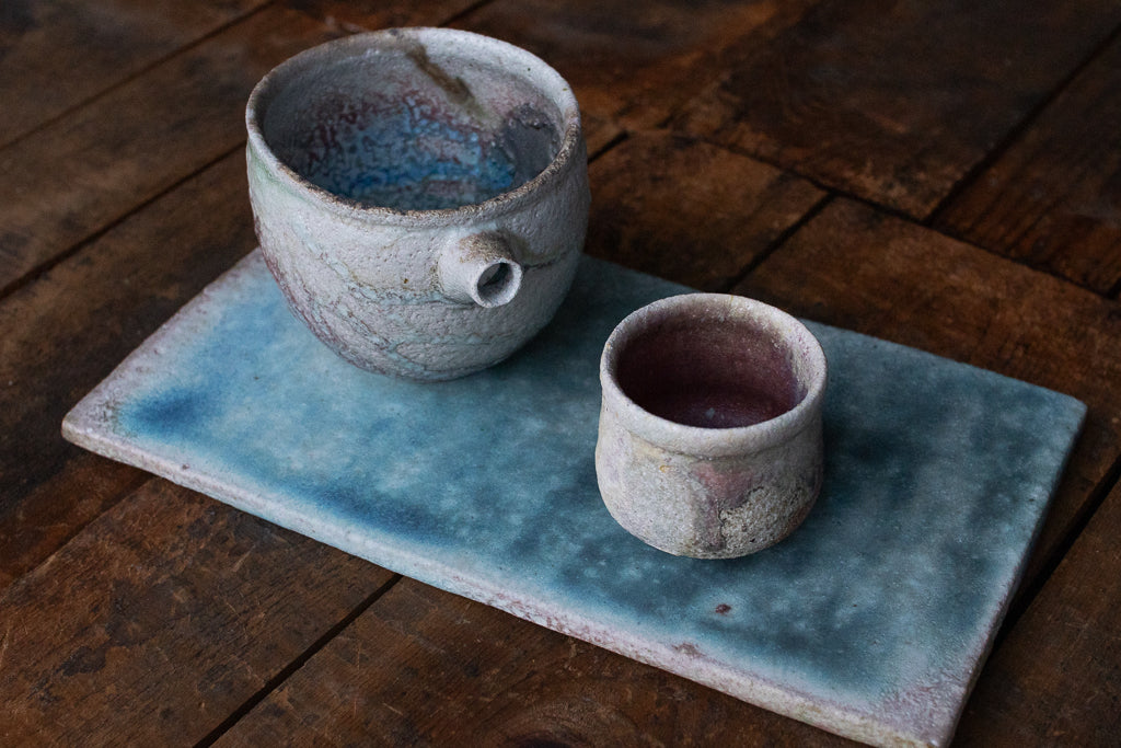 高橋燎 / 板皿 大 薪窯(トレインキルン)'24個展出展作品