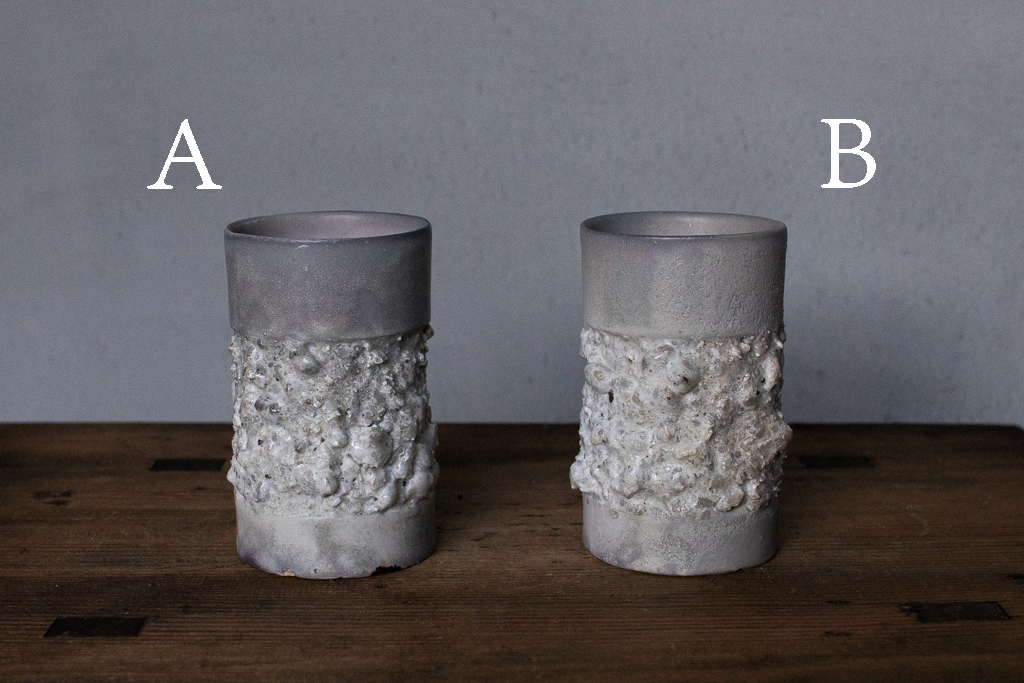 野中麟太郎 / 石のカップ(グレー・細タイプ)