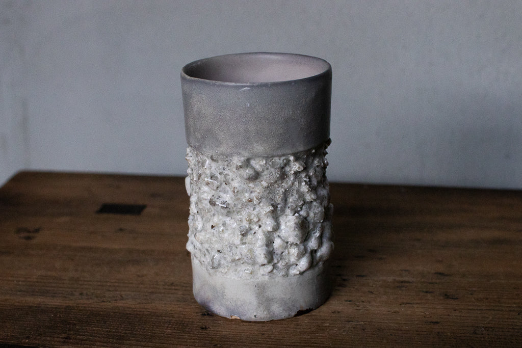 野中麟太郎 / 石のカップ(グレー・細タイプ)