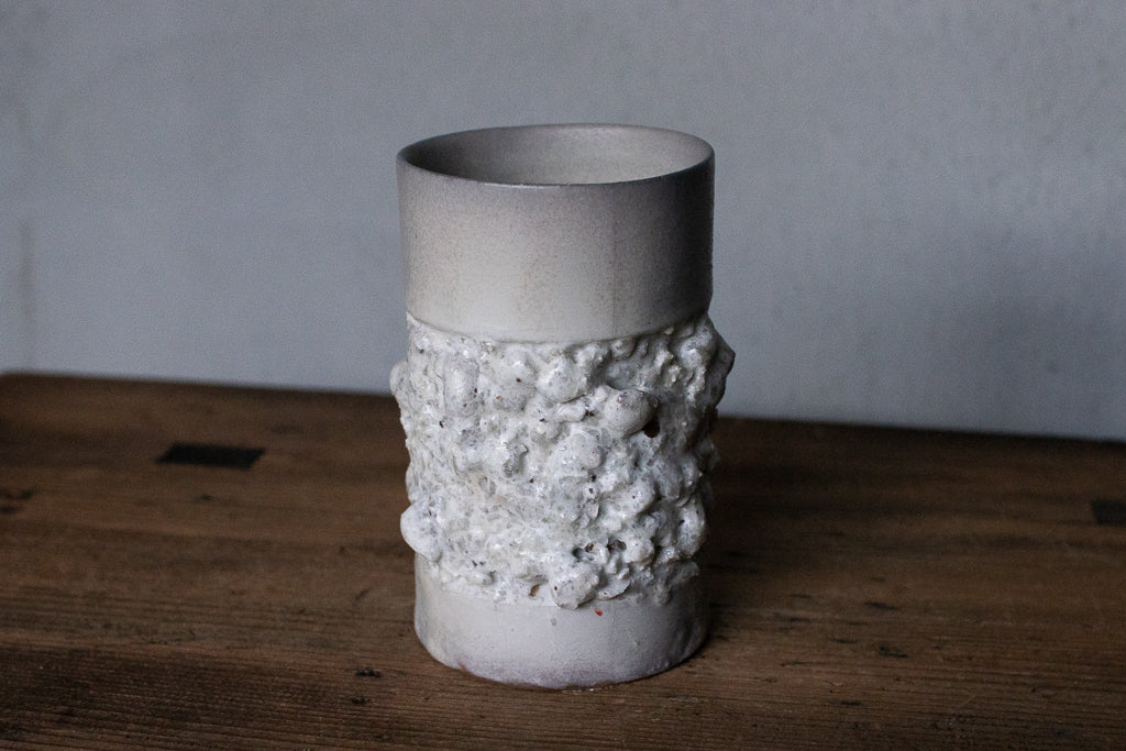 野中麟太郎 / 石のカップ(グレー・細タイプ)