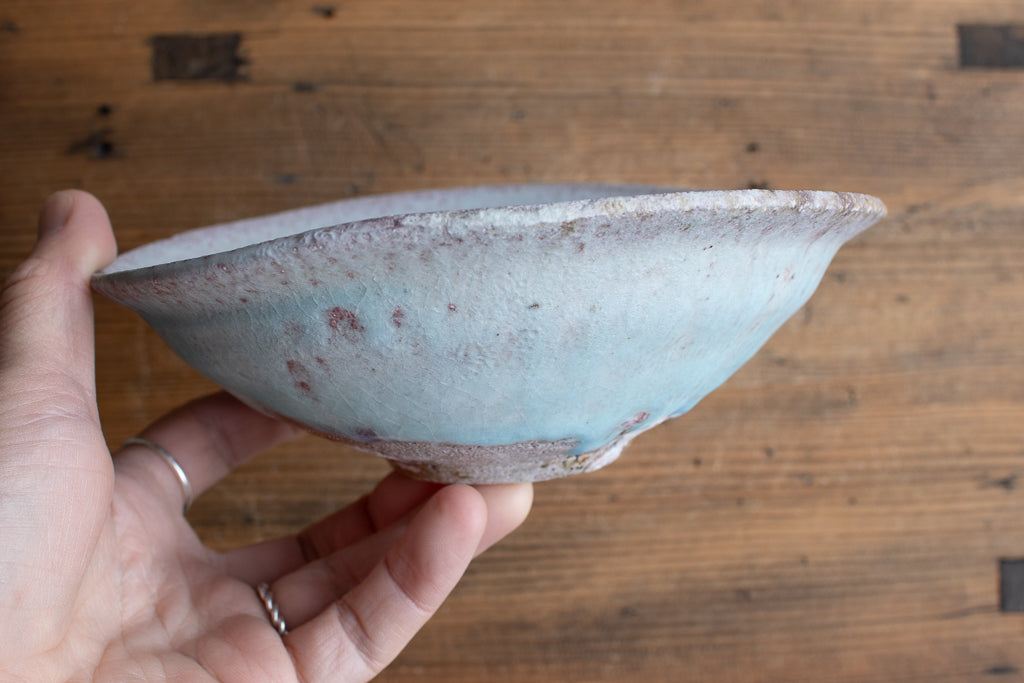 高橋燎 / たわみ鉢 各種 薪窯(トレインキルン) '24個展出展作品