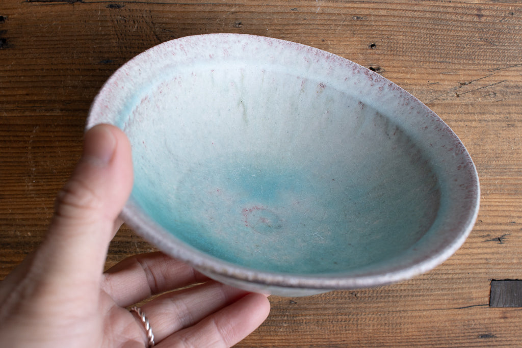 高橋燎 / たわみ鉢 各種 薪窯(トレインキルン) '24個展出展作品