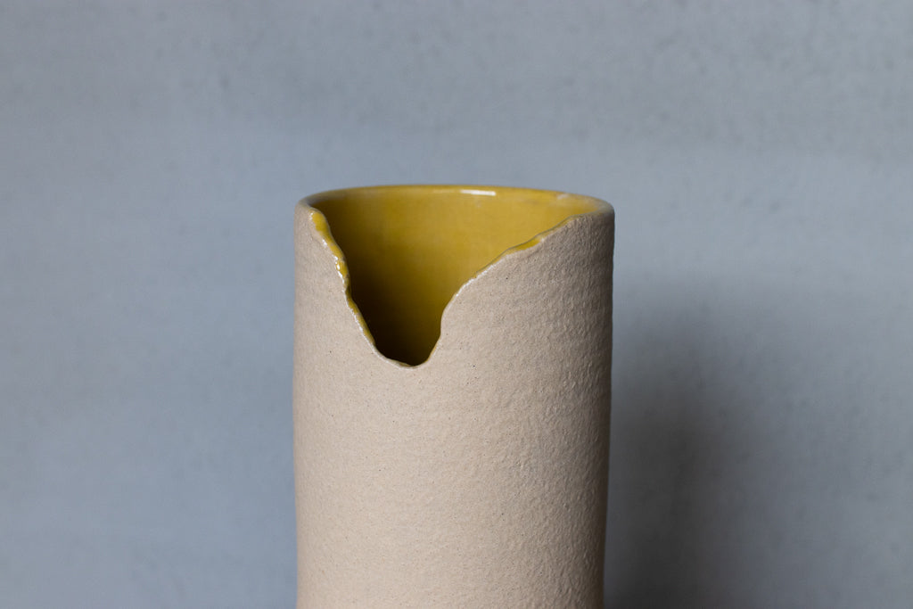 井上智映子 / 花器・花瓶② Sandy(マスタード)