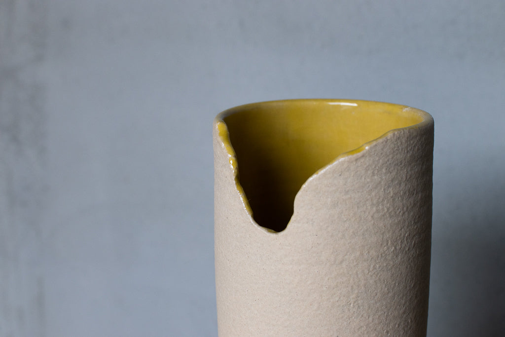 井上智映子 / 花器・花瓶② Sandy(マスタード)