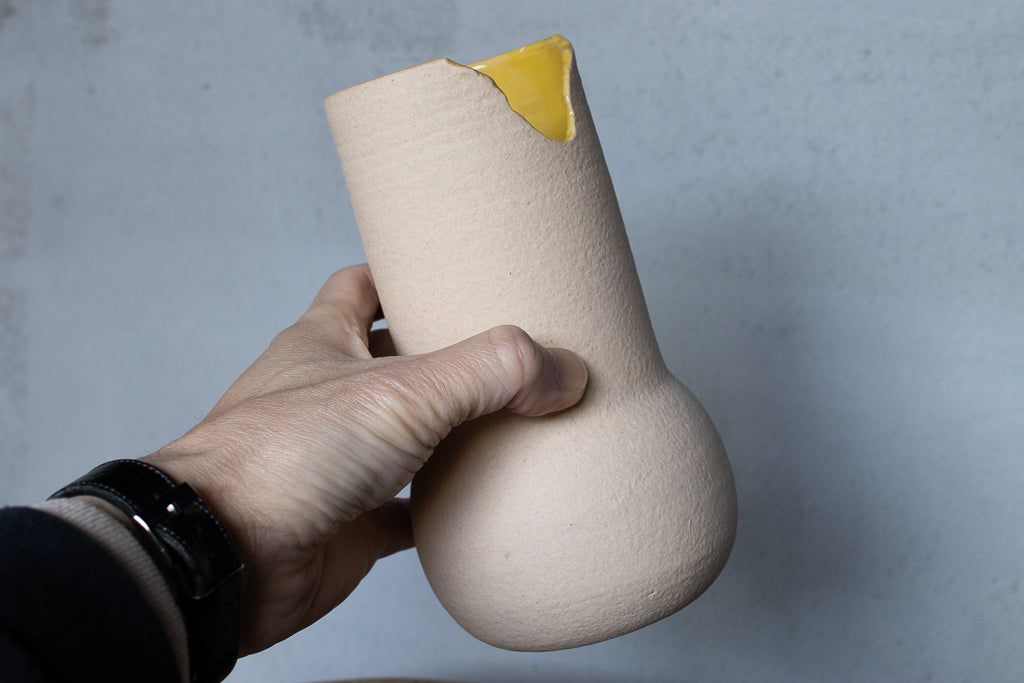 井上智映子 / 花器・花瓶② Sandy(マスタード)