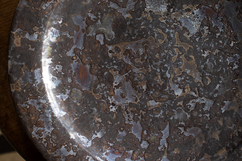 平井秀 / リムプレート(くろがね) 8寸 24.5cm