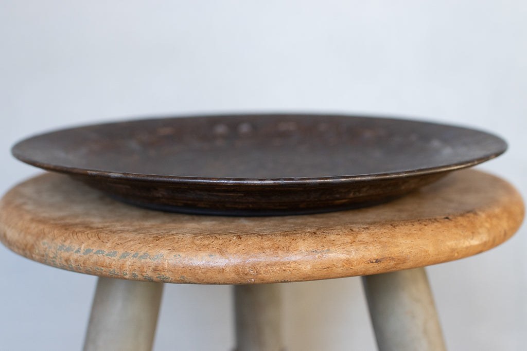 平井秀 / リムプレート(くろがね) 8寸 24.5cm