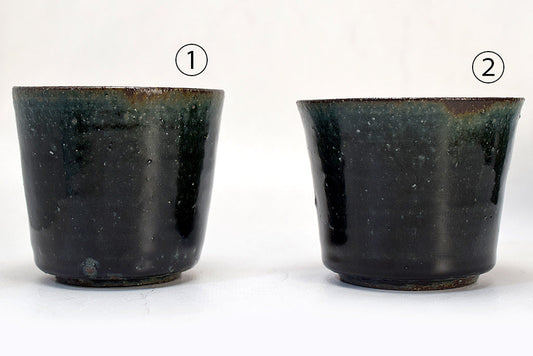 Keiichiro Asai/ Tsuchimono Soba Choko/Free Cup Blue Glaze Ceramics Ceramics Mail Order