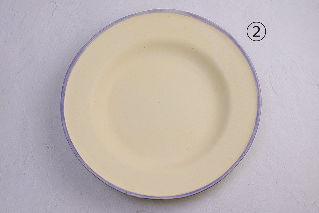 Utsuwa Baumé / Rim deep plate S (white background)