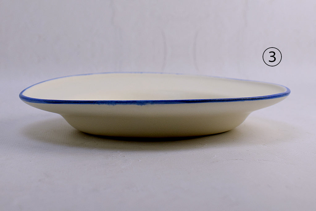 Utsuwa Baumé / Rim deep plate S (white background)