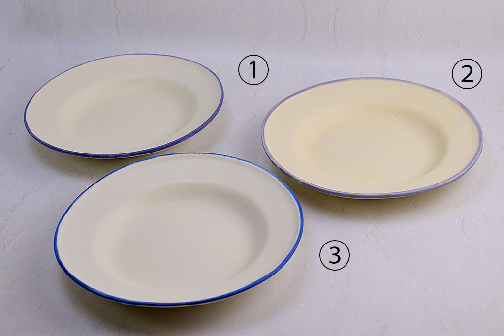 Utsuwa Baumé / Rim deep plate S (white background)