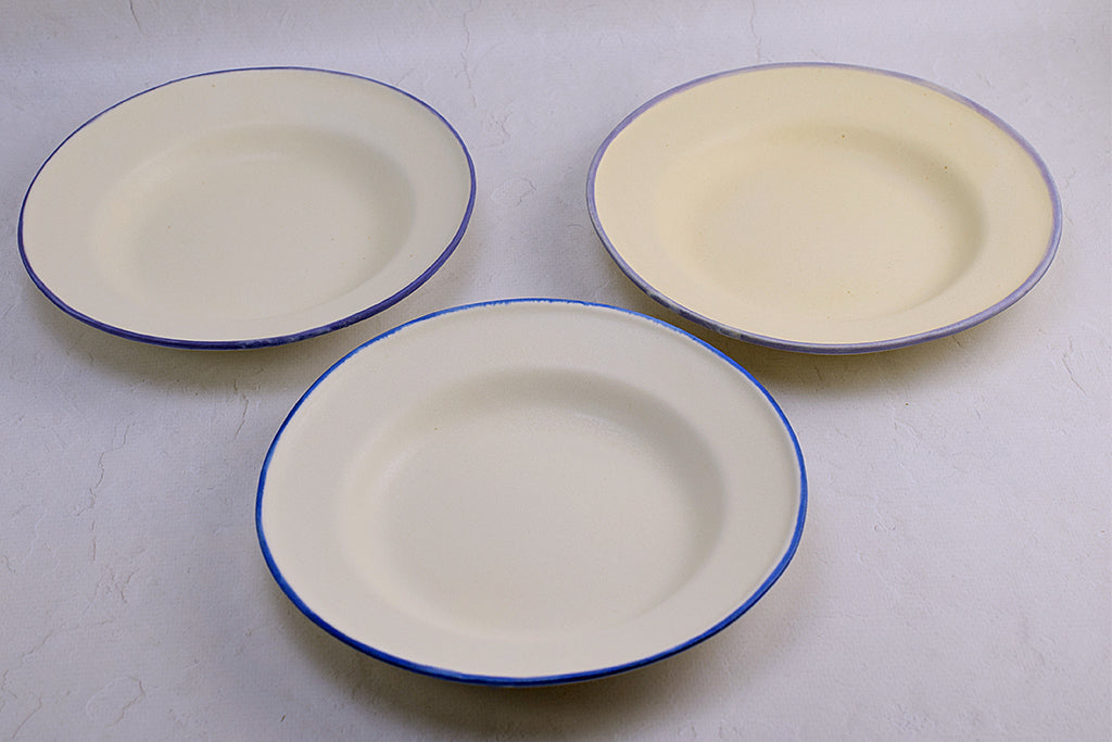 Utsuwa Baumé / Rim deep plate S (white background)