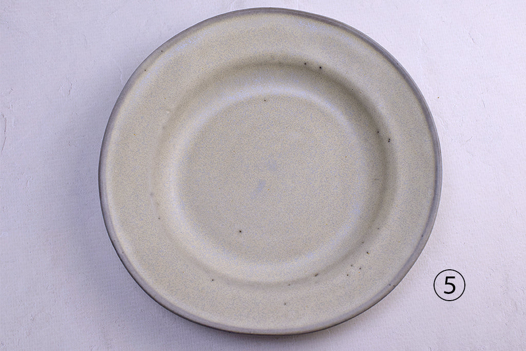 うつわボーメ / リム深皿S(グレー地)