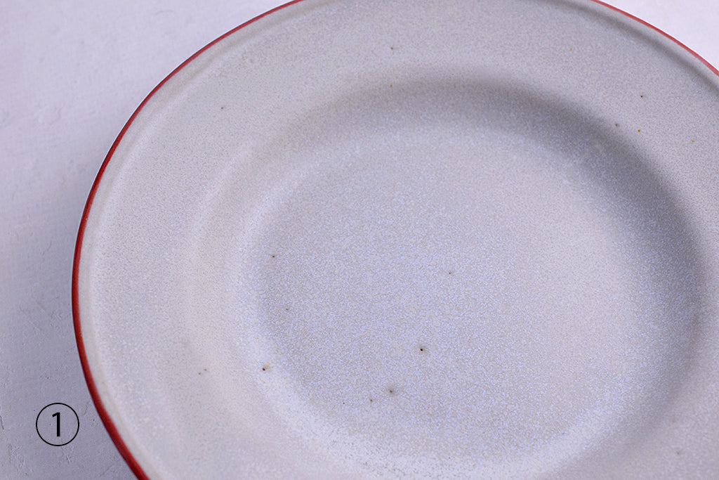 うつわボーメ / リム深皿S(グレー地)