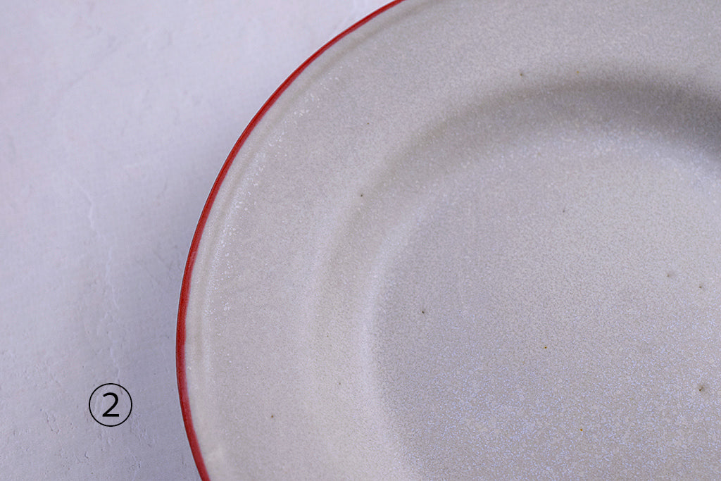 うつわボーメ / リム深皿S(グレー地)