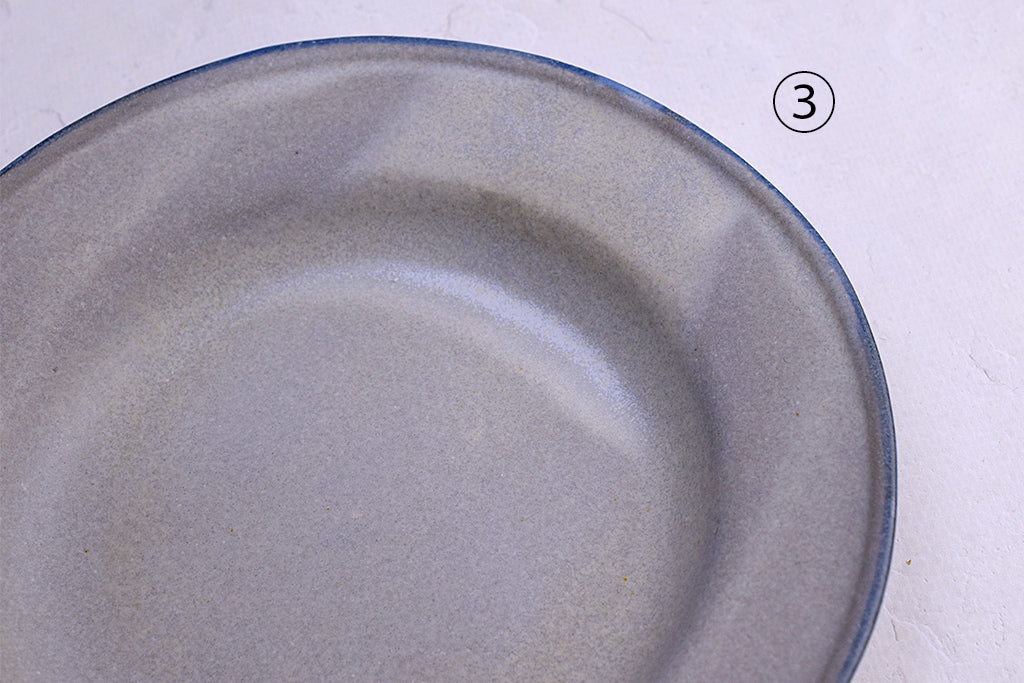 うつわボーメ / リム深皿S(グレー地)