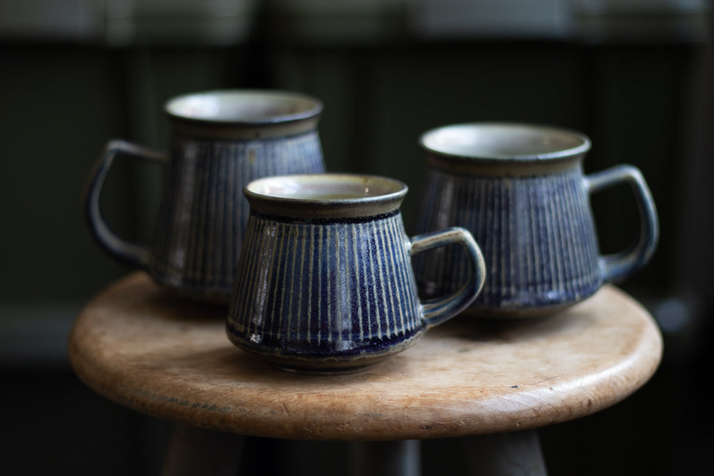 Tadahiro Nakanishi / Striped coffee cup (blue)