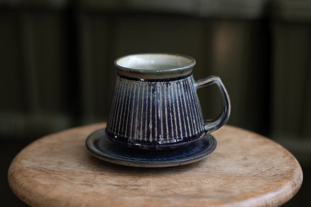 Tadahiro Nakanishi / Striped mug (blue)