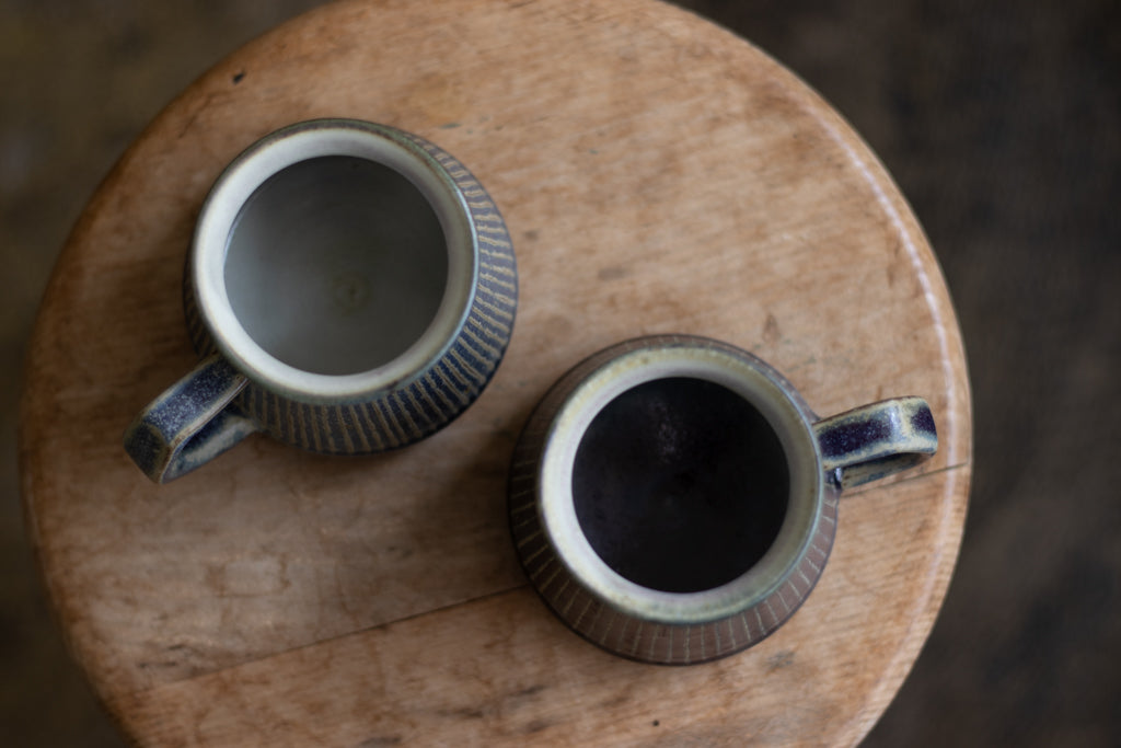 Tadahiro Nakanishi / Striped mug height (blue)