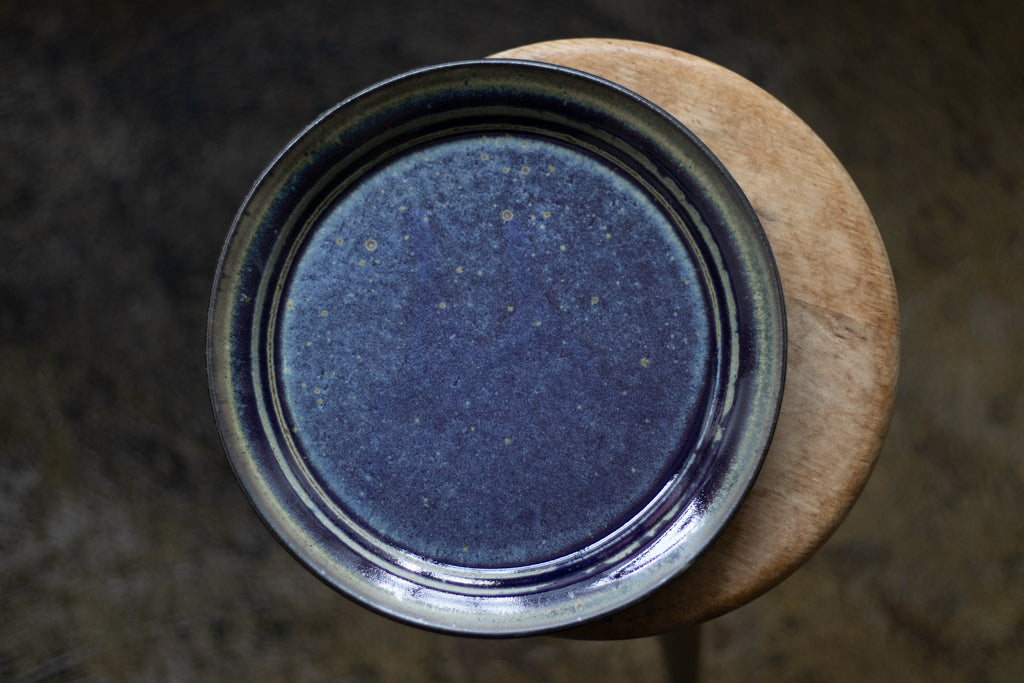 中西忠博 / 8寸プレート(青)