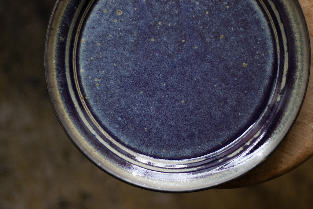 中西忠博 / 8寸プレート(青)