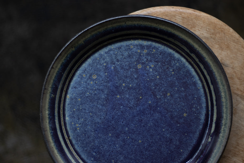 中西忠博 / 8寸プレート(青)