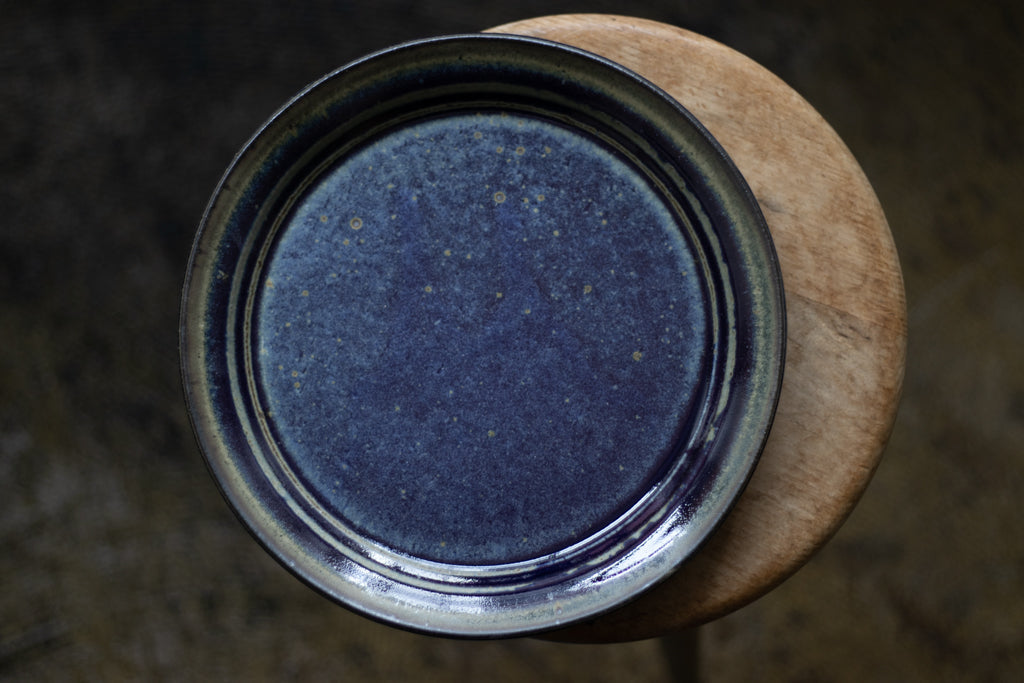 中西忠博 / 8寸プレート(青)