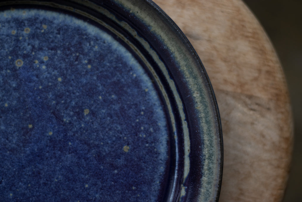 中西忠博 / 8寸プレート(青)