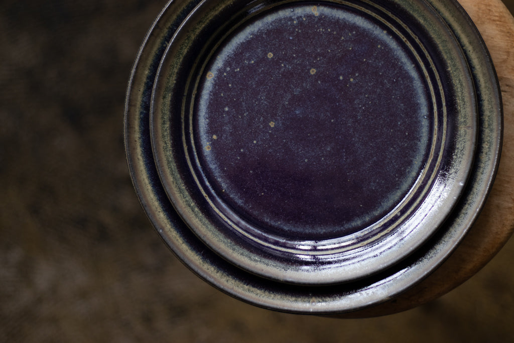 中西忠博 / 7寸プレート(青)