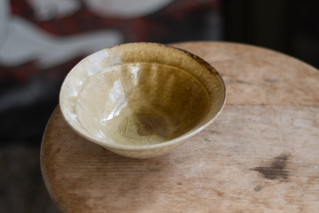 鈴木まるみ / 楕円鉢M(飴灰半掛け)