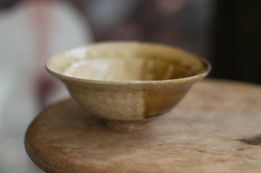 鈴木まるみ / 楕円鉢M(飴灰半掛け)