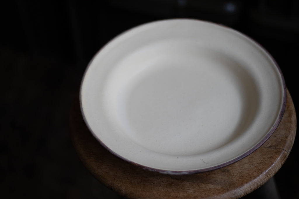 うつわボーメ / リム深皿L(茶ライン) うつわ 陶芸 通販
