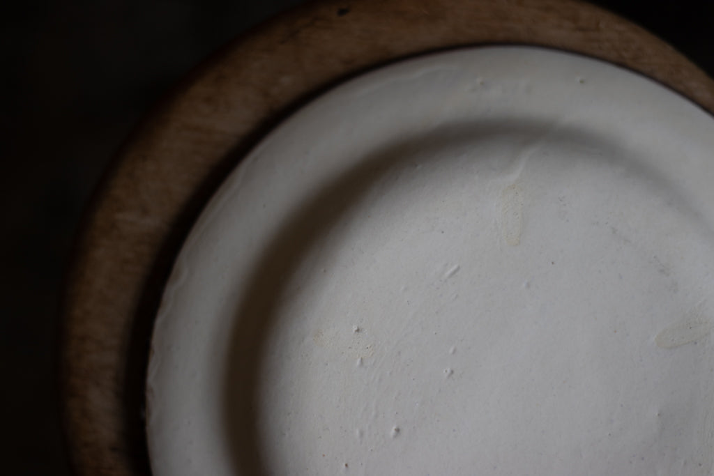 うつわボーメ / リム深皿L(茶ライン) うつわ 陶芸 通販