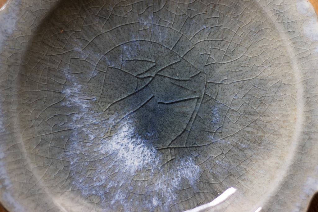 村澤享 / 稜花皿 青灰釉 うつわ 陶芸 通販