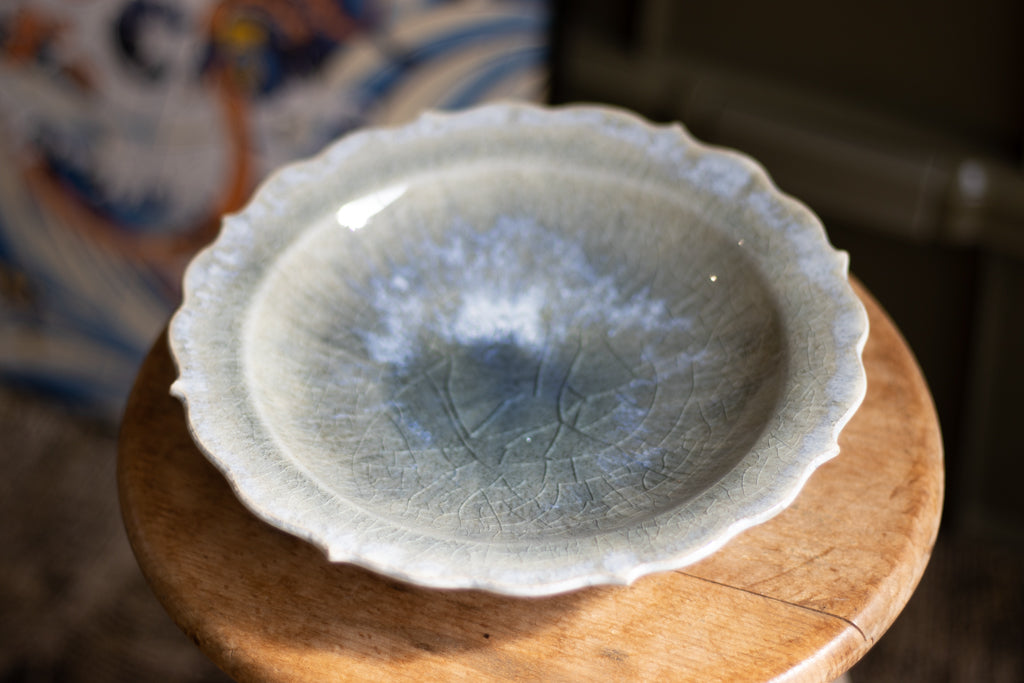 村澤享 / 稜花皿 青灰釉 うつわ 陶芸 通販