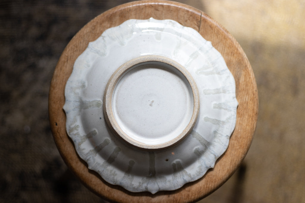 村澤享 / 稜花皿 青灰釉 うつわ 陶芸 通販