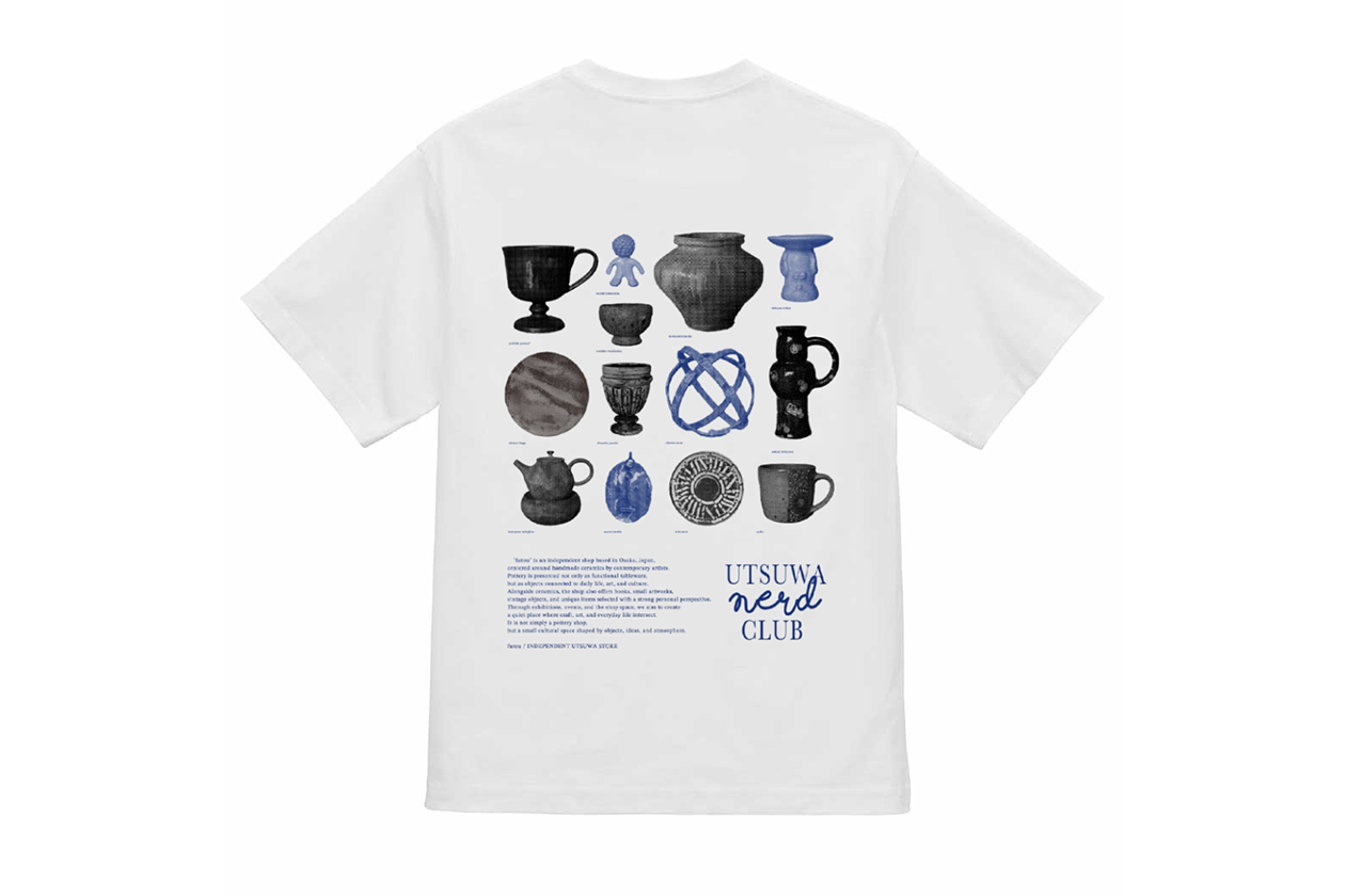 【送料込み】futou original "UTSUWA NERD CLUB" S/S Tシャツ 白 スタンダードシルエット