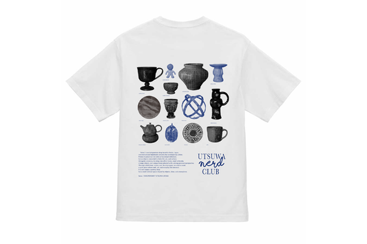 【送料込み】【先行予約】futou original "UTSUWA NERD CLUB" S/S Tシャツ 白 スタンダードシルエット